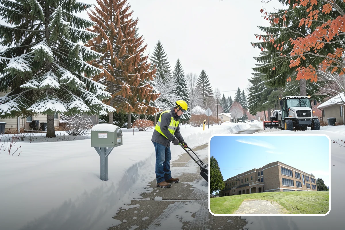 Car Dealership Parking Lot Snow Removal in Maple Valley, King County, WA - Customer parking, showroom, and service drives stay open
