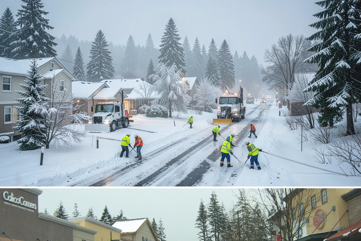 Car Dealership Parking Lot Snow Removal in Mill Creek, Snohomish County, WA - Car dealership lots across the Puget Sound region need the most winter clearing from December through February during peak freeze...