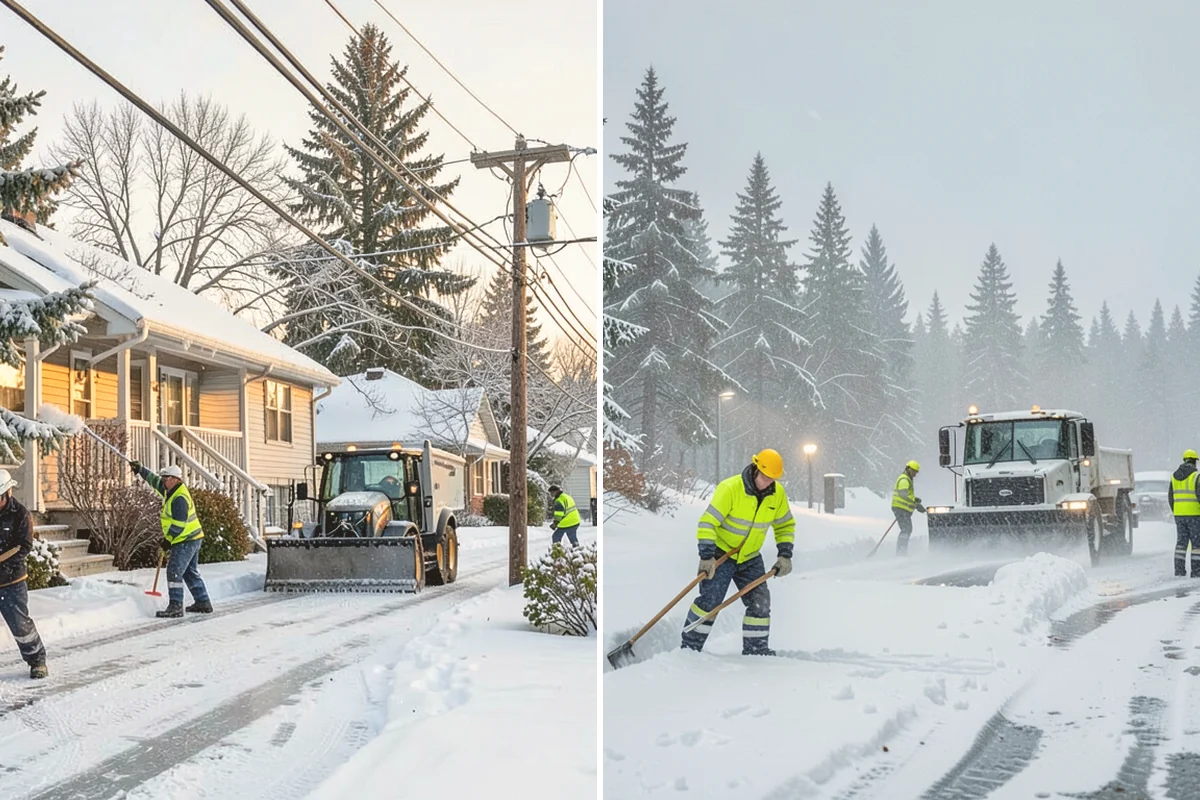 Car Dealership Parking Lot Snow Removal in Mount Vernon, Skagit County, WA - Map customer parking, display rows, and the service drive