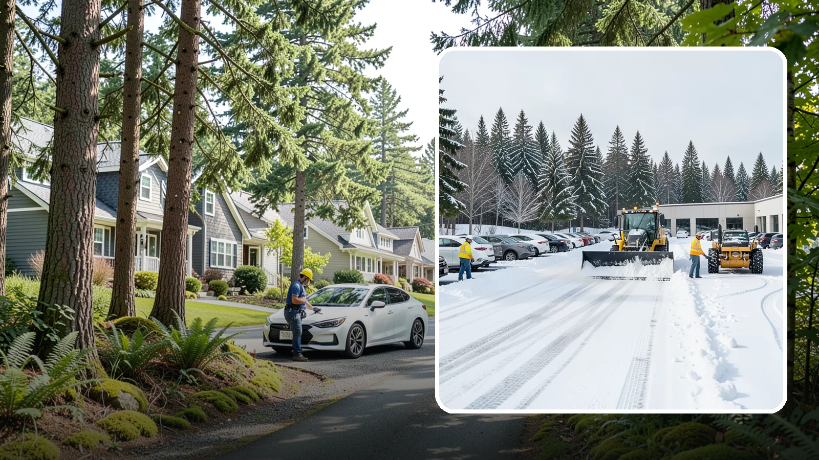 Car Dealership Parking Lot Snow Removal in Normandy Park, King County, WA - We clear dealership lots and inventory rows so Western Washington shoppers browse and buy through winter weather.