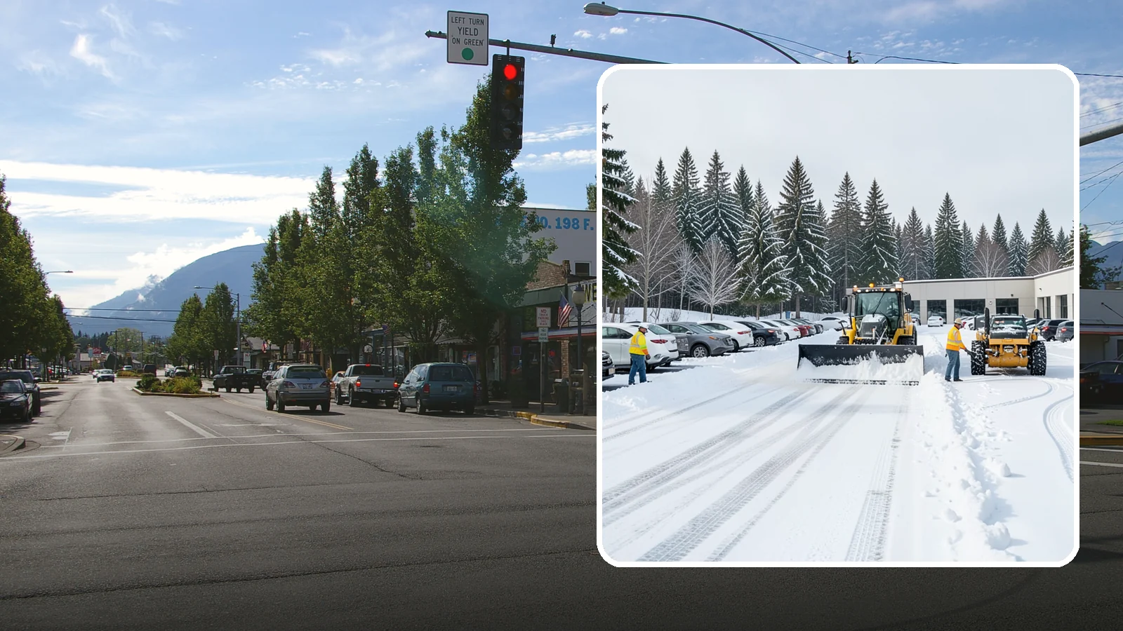 Car Dealership Parking Lot Snow Removal in North Bend, King County, WA - We clear dealership lots and inventory rows so Western Washington shoppers browse and buy through winter weather.