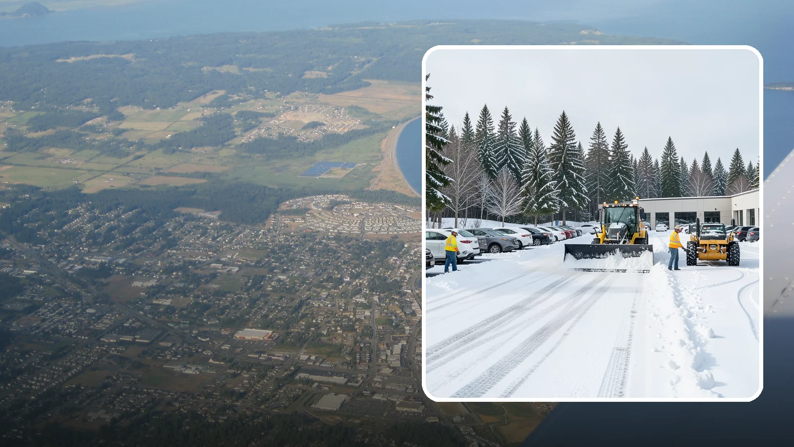Car Dealership Parking Lot Snow Removal in Oak Harbor, Island County, WA - We clear dealership lots and inventory rows so Western Washington shoppers browse and buy through winter weather.