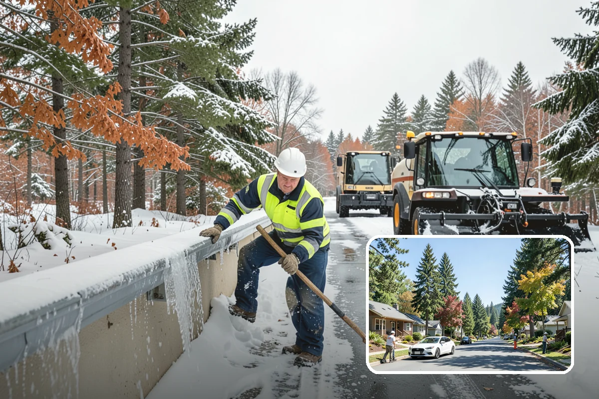 Car Dealership Parking Lot Snow Removal in Orting, Pierce County, WA - Customer parking, showroom, and service drives stay open