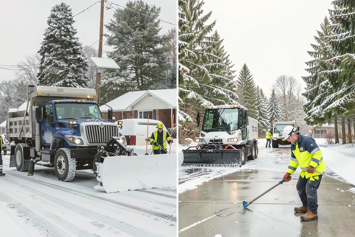 Car Dealership Parking Lot Snow Removal in Sammamish, King County, WA - Map customer parking, display rows, and the service drive