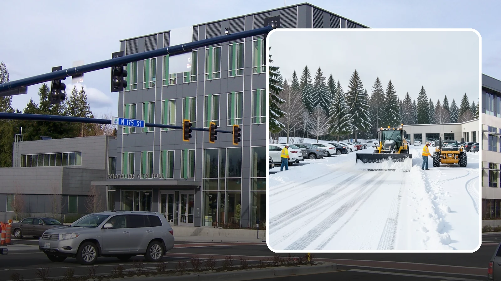 Car Dealership Parking Lot Snow Removal in Shoreline, King County, WA - We clear dealership lots and inventory rows so Western Washington shoppers browse and buy through winter weather.