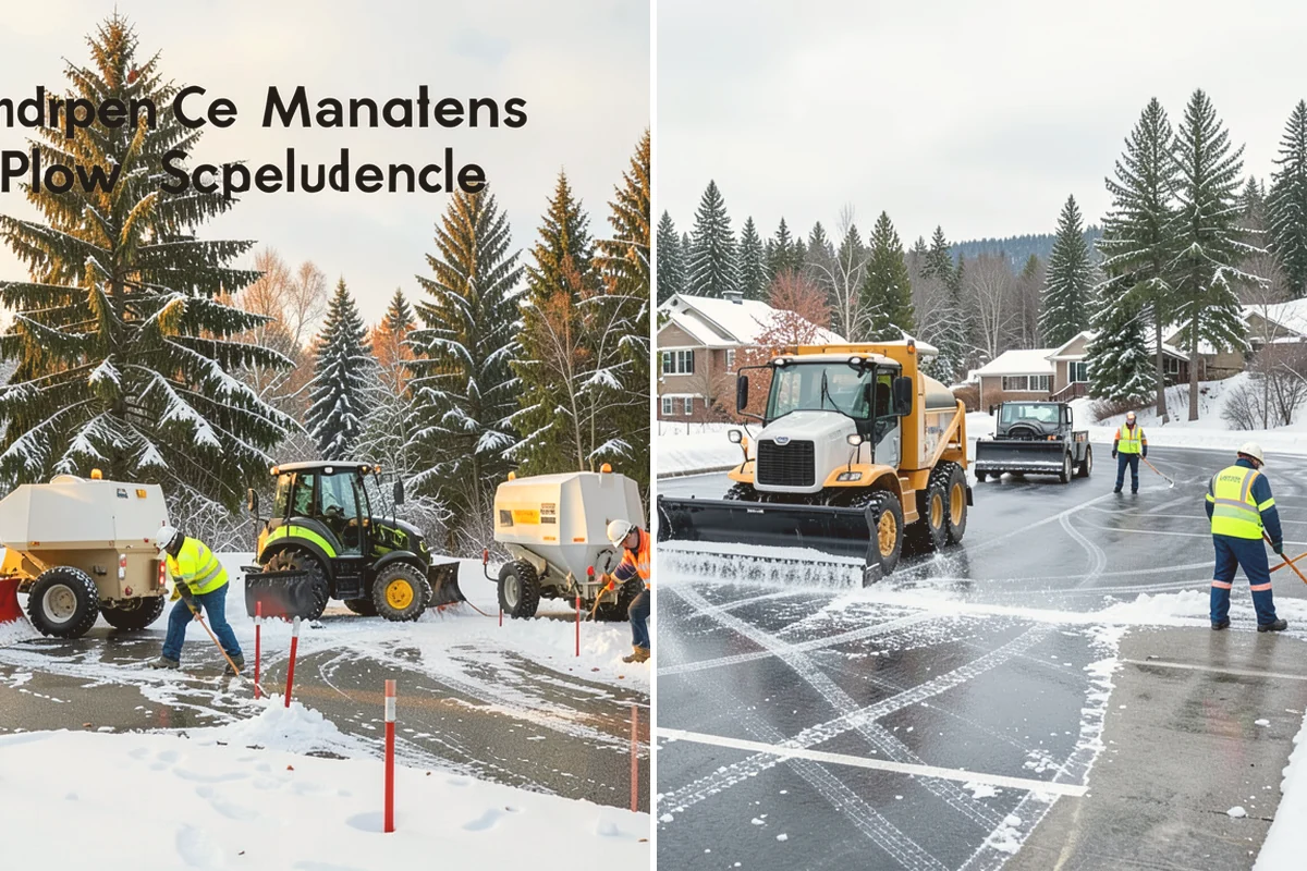 Car Dealership Parking Lot Snow Removal in Snohomish, Snohomish County, WA - Map customer parking, display rows, and the service drive