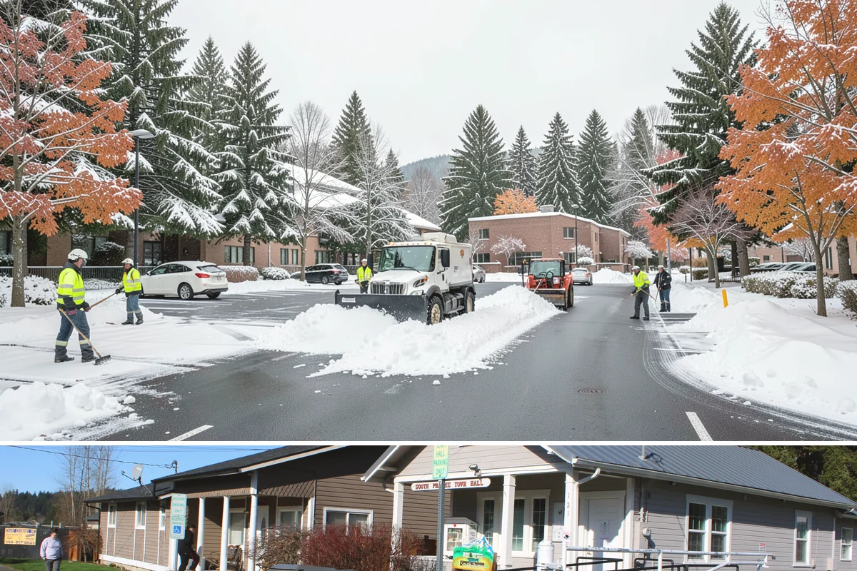 Car Dealership Parking Lot Snow Removal in South Prairie, Pierce County, WA - Car dealership lots across the Puget Sound region need the most winter clearing from December through February during peak freeze...