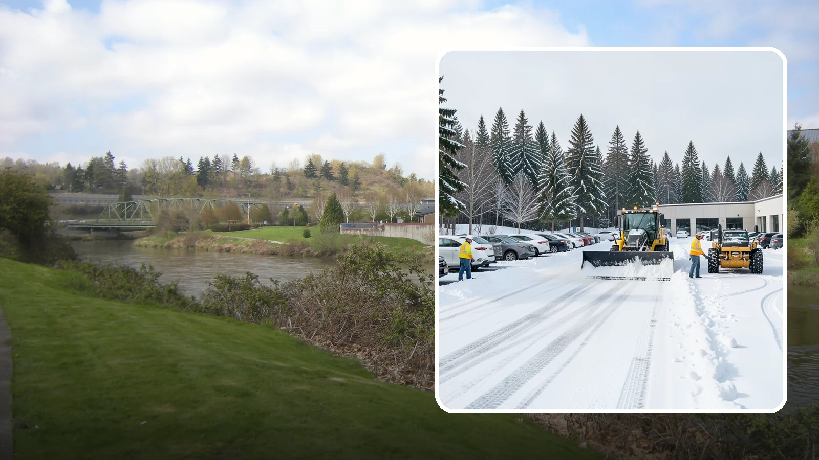 Car Dealership Parking Lot Snow Removal in Tukwila, King County, WA - We clear dealership lots and inventory rows so Western Washington shoppers browse and buy through winter weather.