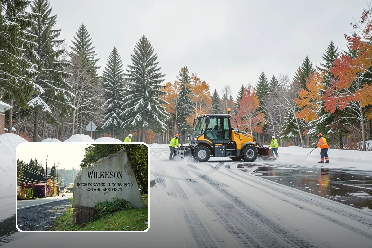 Car Dealership Parking Lot Snow Removal in Wilkeson, Pierce County, WA - Customer parking, showroom, and service drives stay open