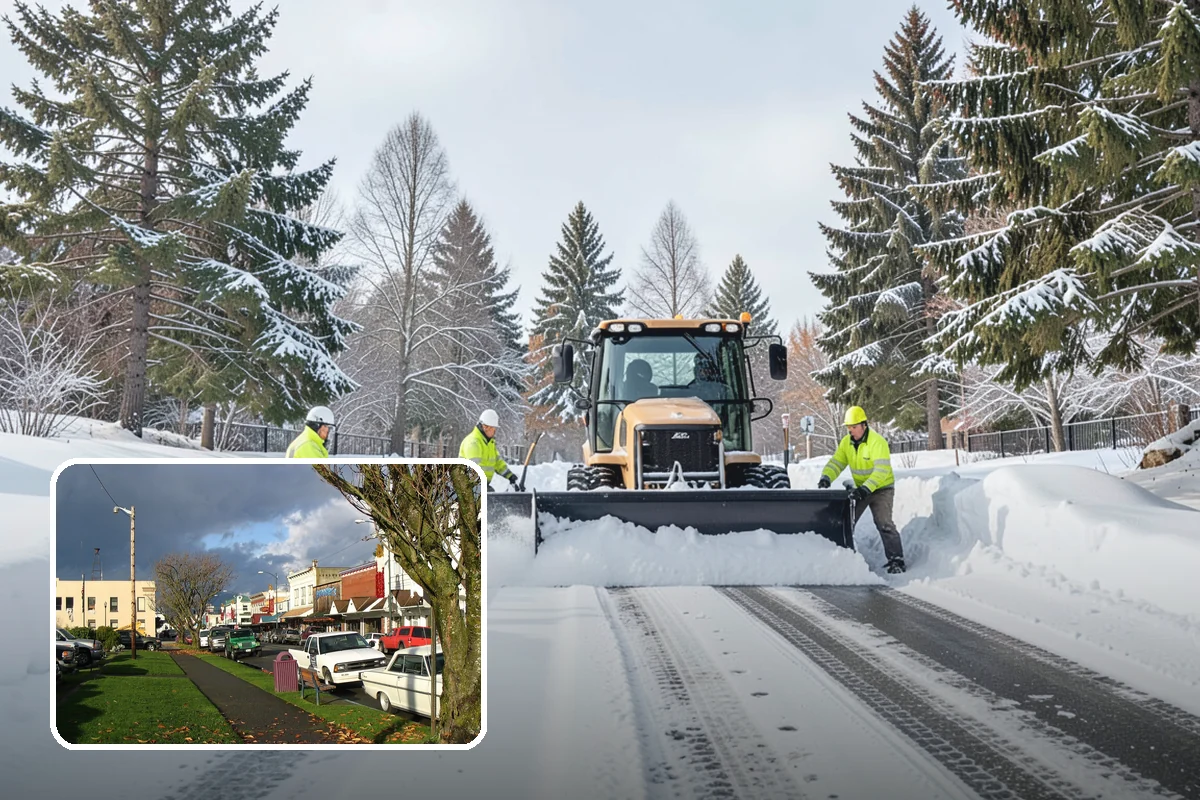 Car Dealership Sidewalk Clearing in Arlington, Snohomish County, WA - Showroom and service walks cleared for arriving customers