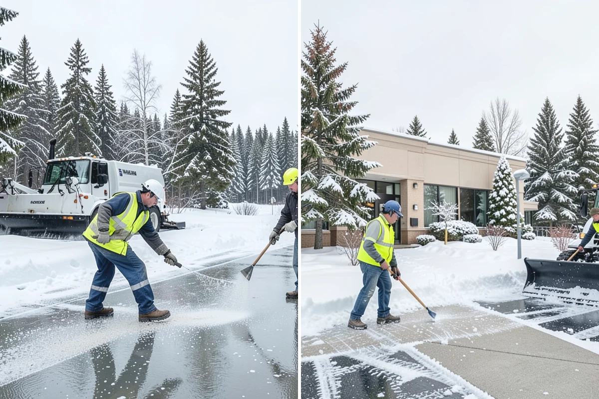 Car Dealership Sidewalk Clearing in Auburn, King County, WA - Clear the showroom entrance and customer walk before opening