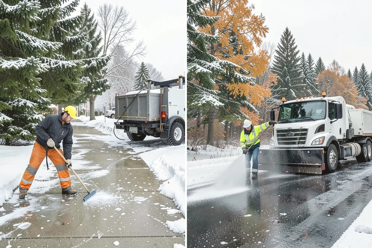 Car Dealership Sidewalk Clearing in Black Diamond, King County, WA - Clear the showroom entrance and customer walk before opening