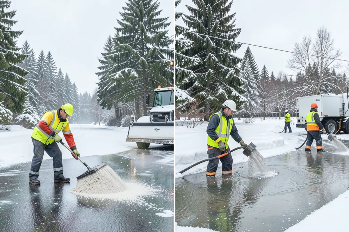 Car Dealership Sidewalk Clearing in Bonney Lake, Pierce County, WA - Clear the showroom entrance and customer walk before opening