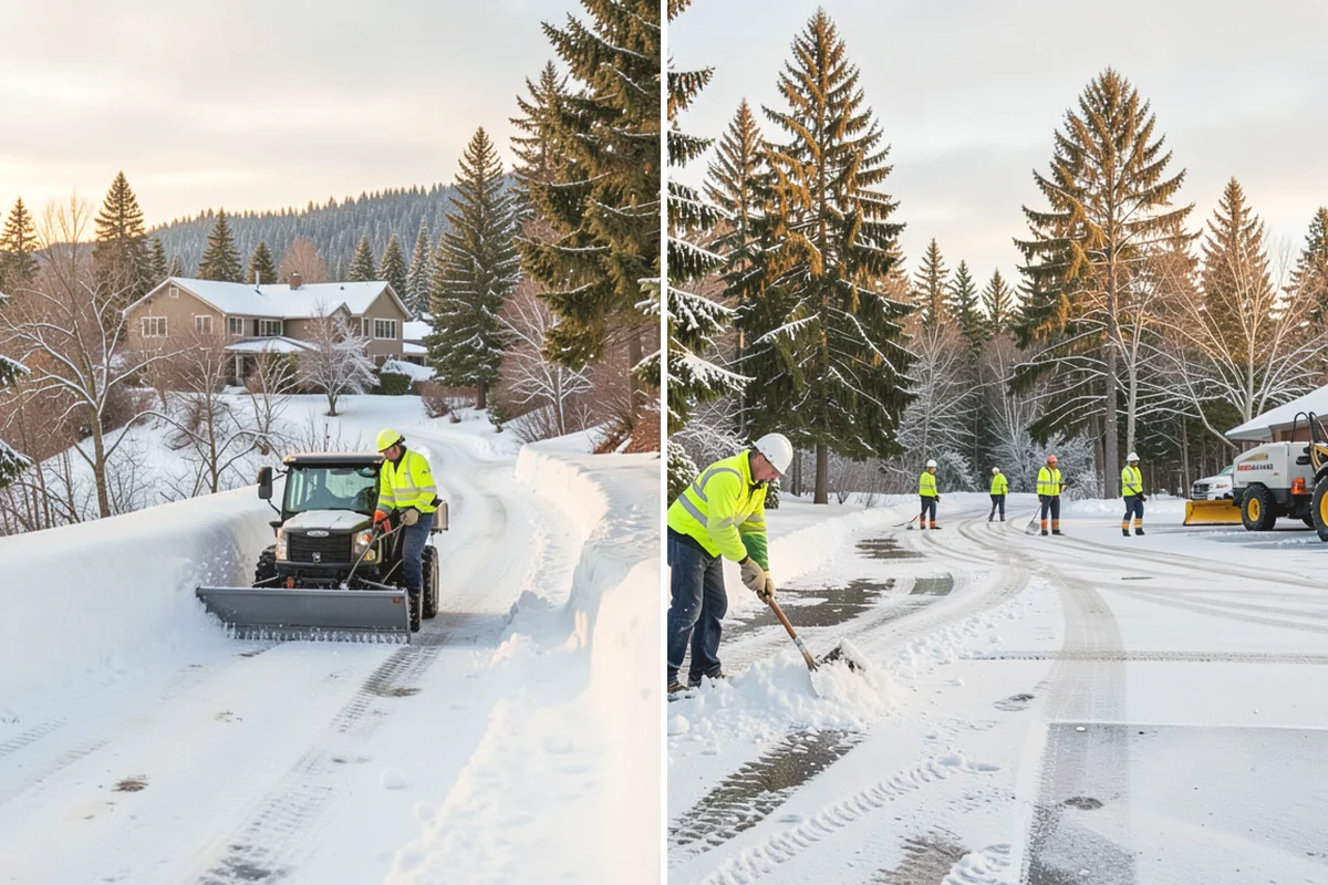 Car Dealership Sidewalk Clearing in Burien, King County, WA - Clear the showroom entrance and customer walk before opening