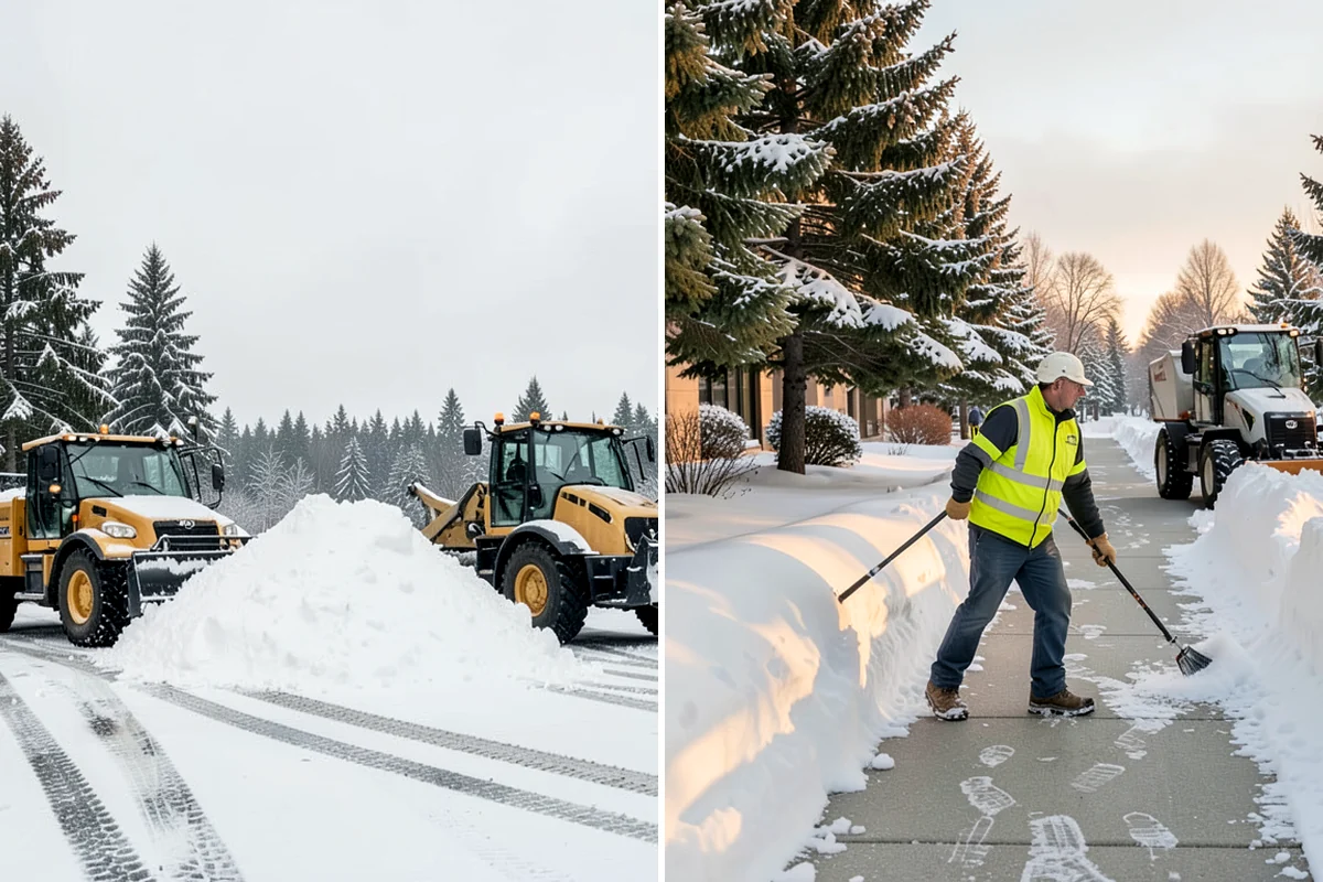 Car Dealership Sidewalk Clearing in Clyde Hill, King County, WA - Clear the showroom entrance and customer walk before opening