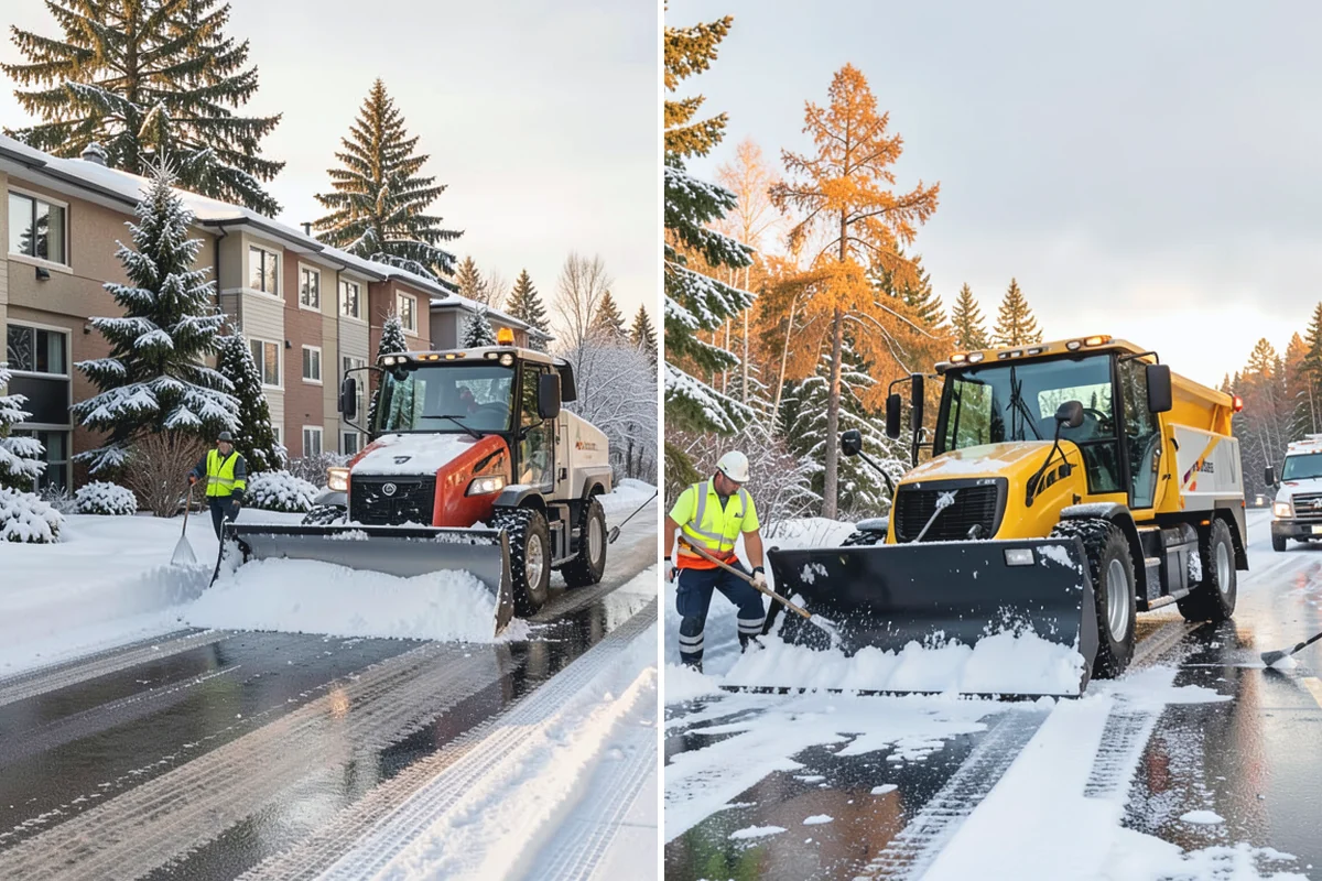 Car Dealership Sidewalk Clearing in Darrington, Snohomish County, WA - Clear the showroom entrance and customer walk before opening