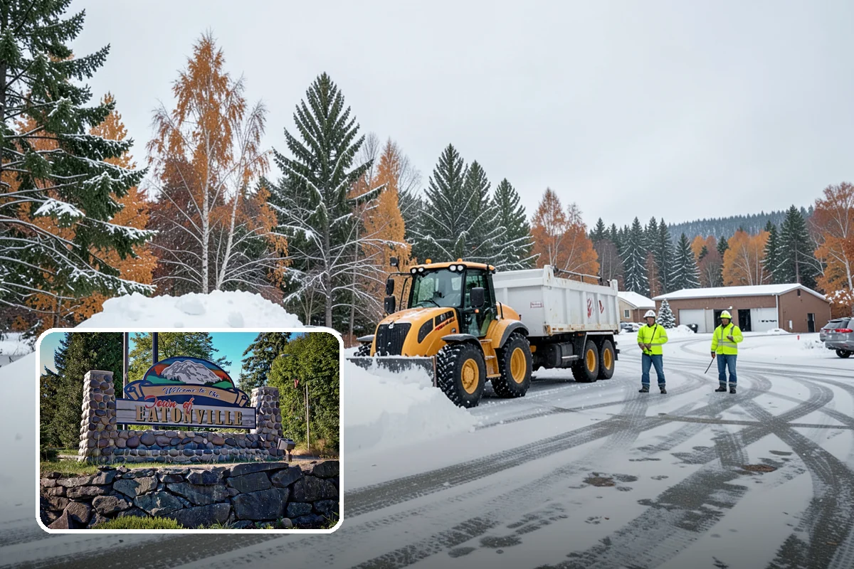 Car Dealership Sidewalk Clearing in Eatonville, Pierce County, WA - Showroom and service walks cleared for arriving customers