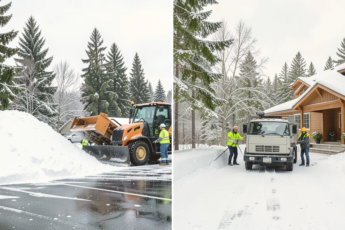 Car Dealership Sidewalk Clearing in Eatonville, Pierce County, WA - Clear the showroom entrance and customer walk before opening