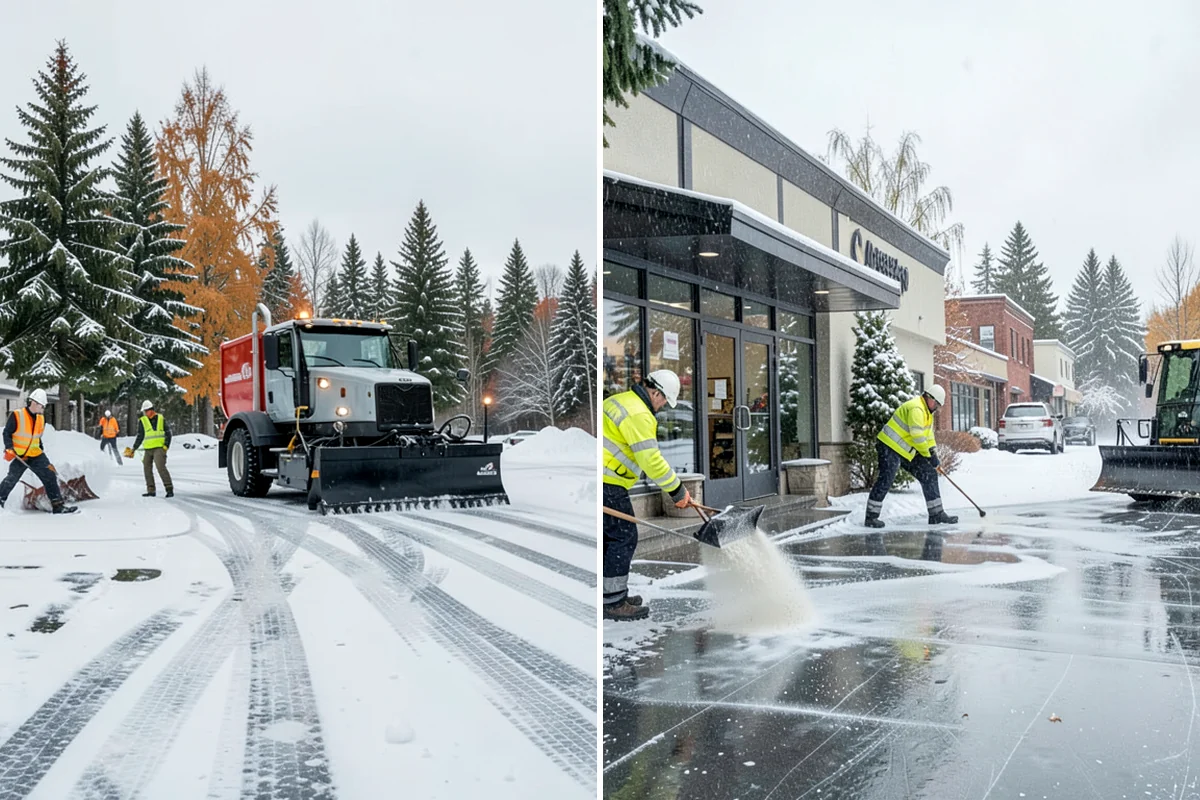 Car Dealership Sidewalk Clearing in Enumclaw, King County, WA - Clear the showroom entrance and customer walk before opening