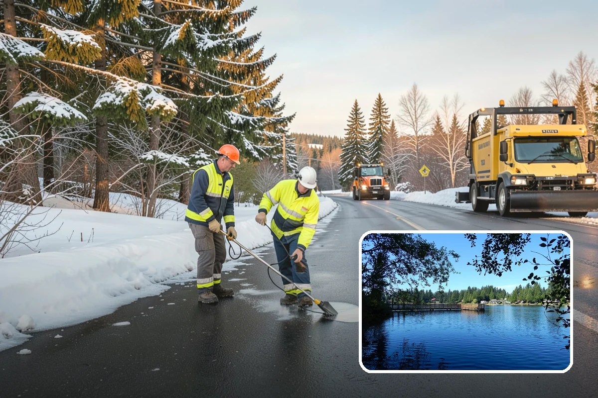 Car Dealership Sidewalk Clearing in Federal Way, King County, WA - Showroom and service walks cleared for arriving customers