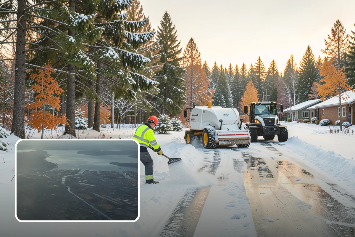 Car Dealership Sidewalk Clearing in Fife, Pierce County, WA - Showroom and service walks cleared for arriving customers