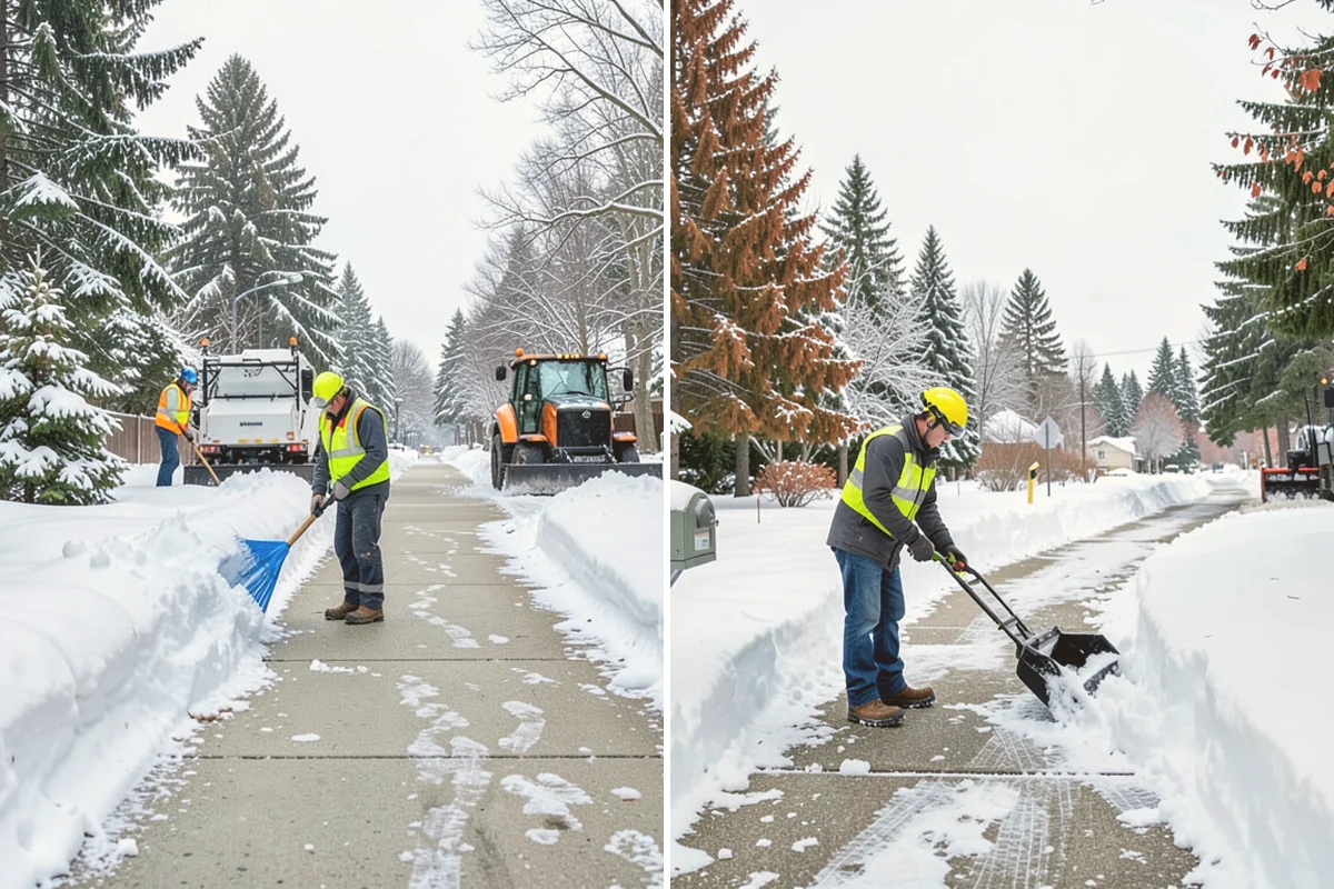 Car Dealership Sidewalk Clearing in Fife, Pierce County, WA - Clear the showroom entrance and customer walk before opening