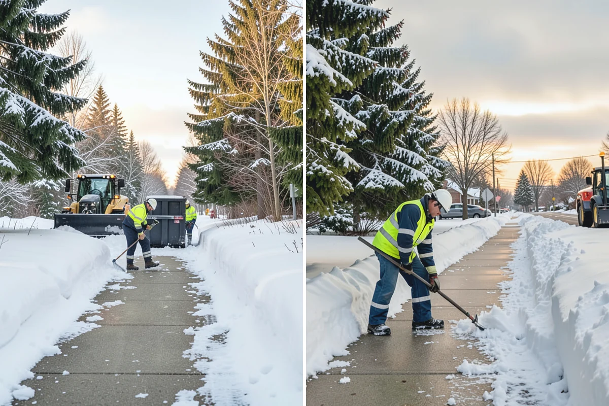 Car Dealership Sidewalk Clearing in Granite Falls, Snohomish County, WA - Clear the showroom entrance and customer walk before opening