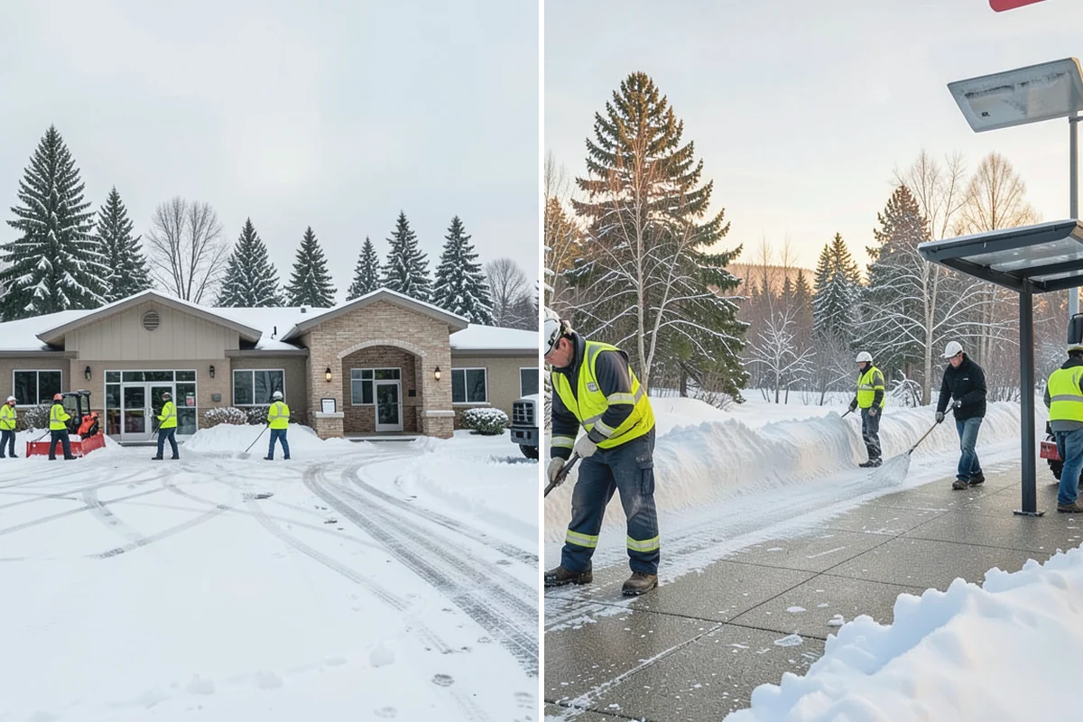 Car Dealership Sidewalk Clearing in Hamilton, Skagit County, WA - Clear the showroom entrance and customer walk before opening