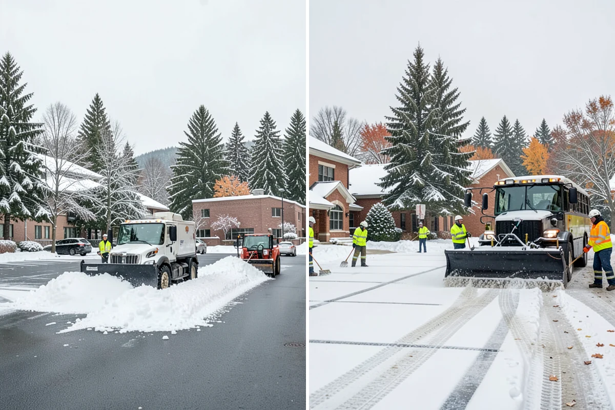 Car Dealership Sidewalk Clearing in Lake Forest Park, King County, WA - Clear the showroom entrance and customer walk before opening