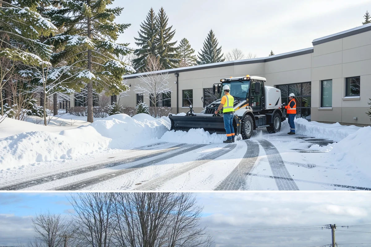 Car Dealership Sidewalk Clearing in Langley, Island County, WA - Dealership demand runs December through February, when overnight drizzle glazes smooth showroom entrances before customers arrive.