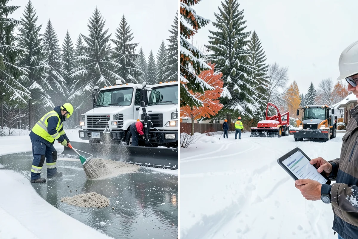 Car Dealership Sidewalk Clearing in Maple Valley, King County, WA - Clear the showroom entrance and customer walk before opening