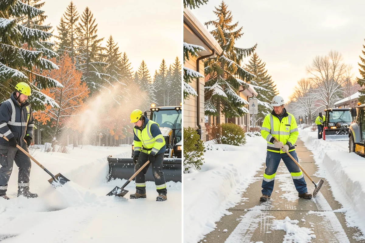 Car Dealership Sidewalk Clearing in Milton, King County, WA - Clear the showroom entrance and customer walk before opening