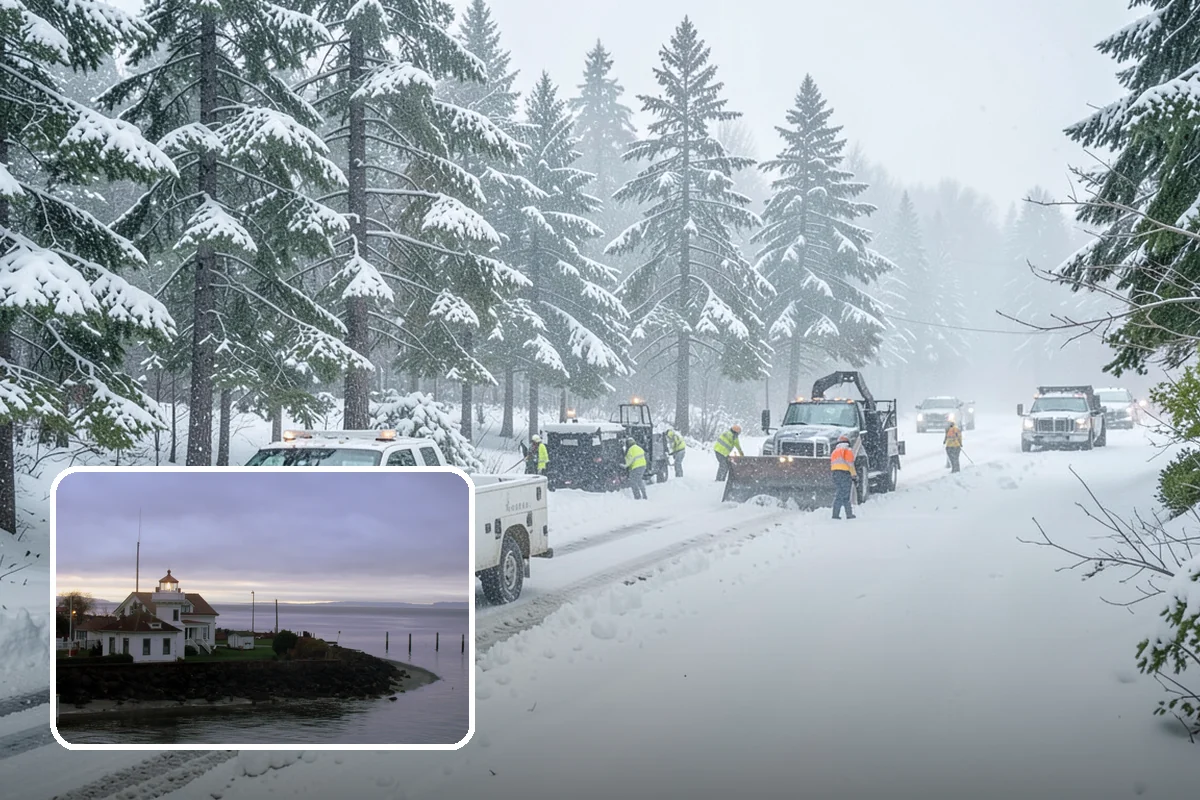 Car Dealership Sidewalk Clearing in Mukilteo, Snohomish County, WA - Showroom and service walks cleared for arriving customers