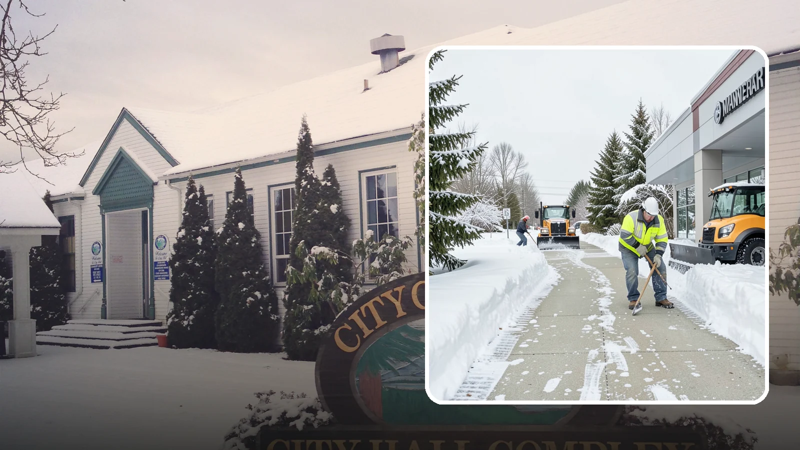 Car Dealership Sidewalk Clearing in Pacific, King County, WA - Showroom and service-entrance sidewalk clearing for Western Washington car dealerships, keeping customer walks safe and the...