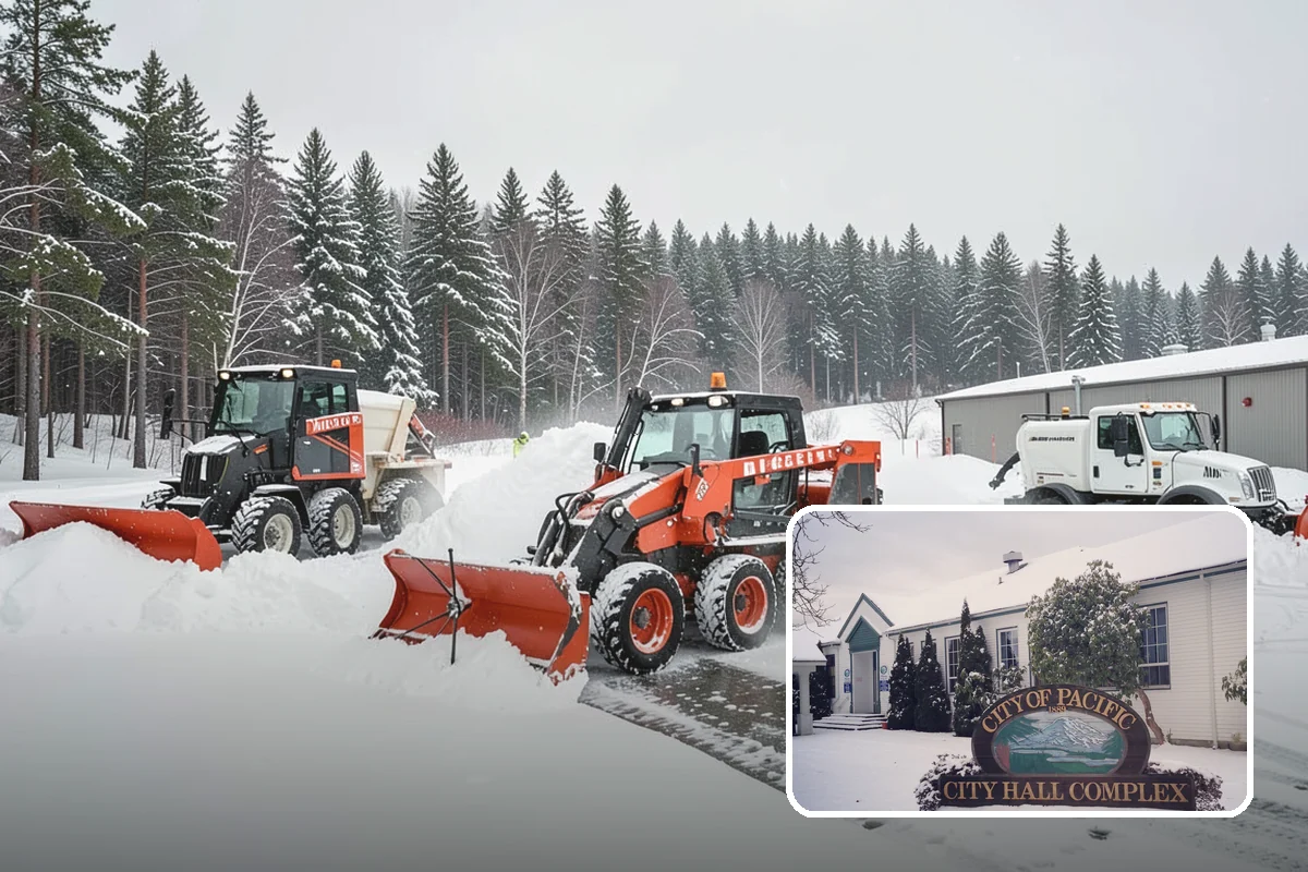 Car Dealership Sidewalk Clearing in Pacific, King County, WA - Showroom and service walks cleared for arriving customers