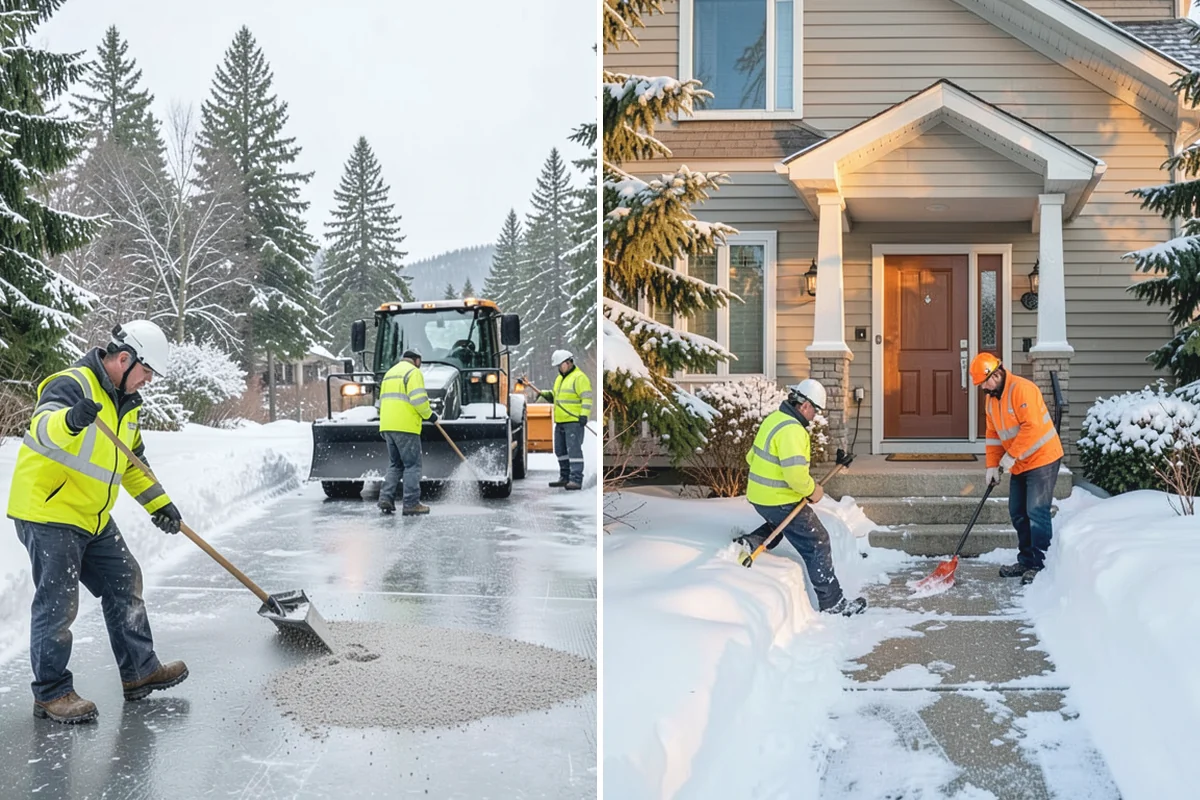 Car Dealership Sidewalk Clearing in Renton, King County, WA - Clear the showroom entrance and customer walk before opening