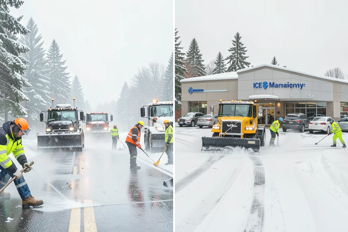Car Dealership Sidewalk Clearing in Ruston, Pierce County, WA - Clear the showroom entrance and customer walk before opening