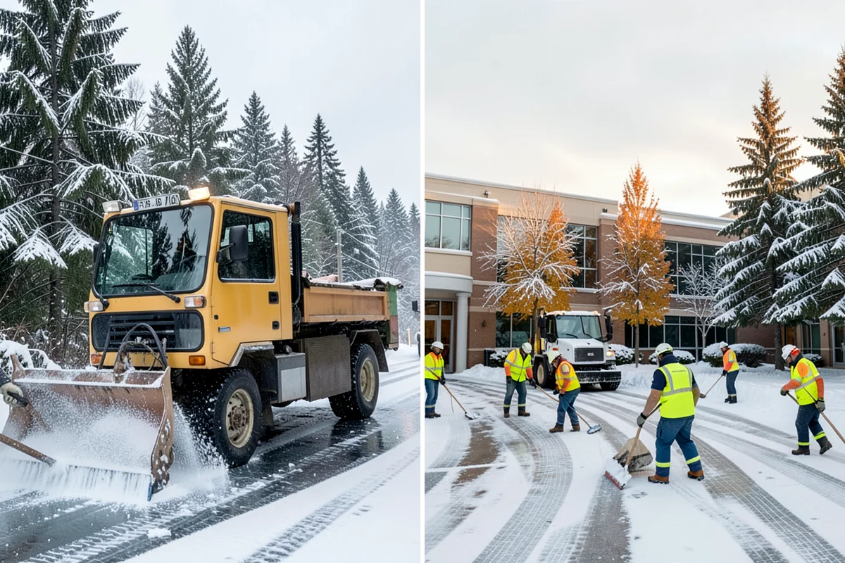 Car Dealership Sidewalk Clearing in SeaTac, King County, WA - Clear the showroom entrance and customer walk before opening