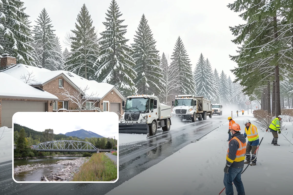 Car Dealership Sidewalk Clearing in Skykomish, King County, WA - Showroom and service walks cleared for arriving customers