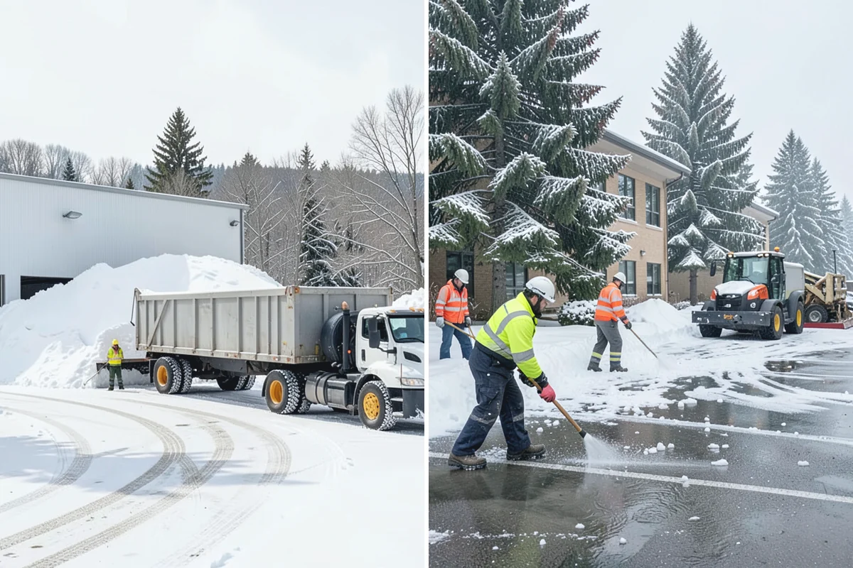 Car Dealership Sidewalk Clearing in Sumner, Pierce County, WA - Clear the showroom entrance and customer walk before opening