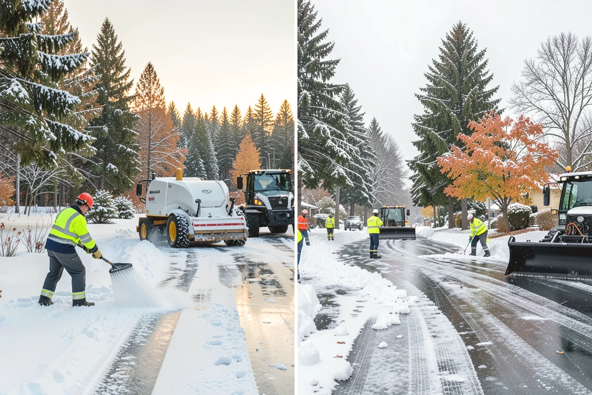 Car Dealership Sidewalk Clearing in University Place, Pierce County, WA - Clear the showroom entrance and customer walk before opening