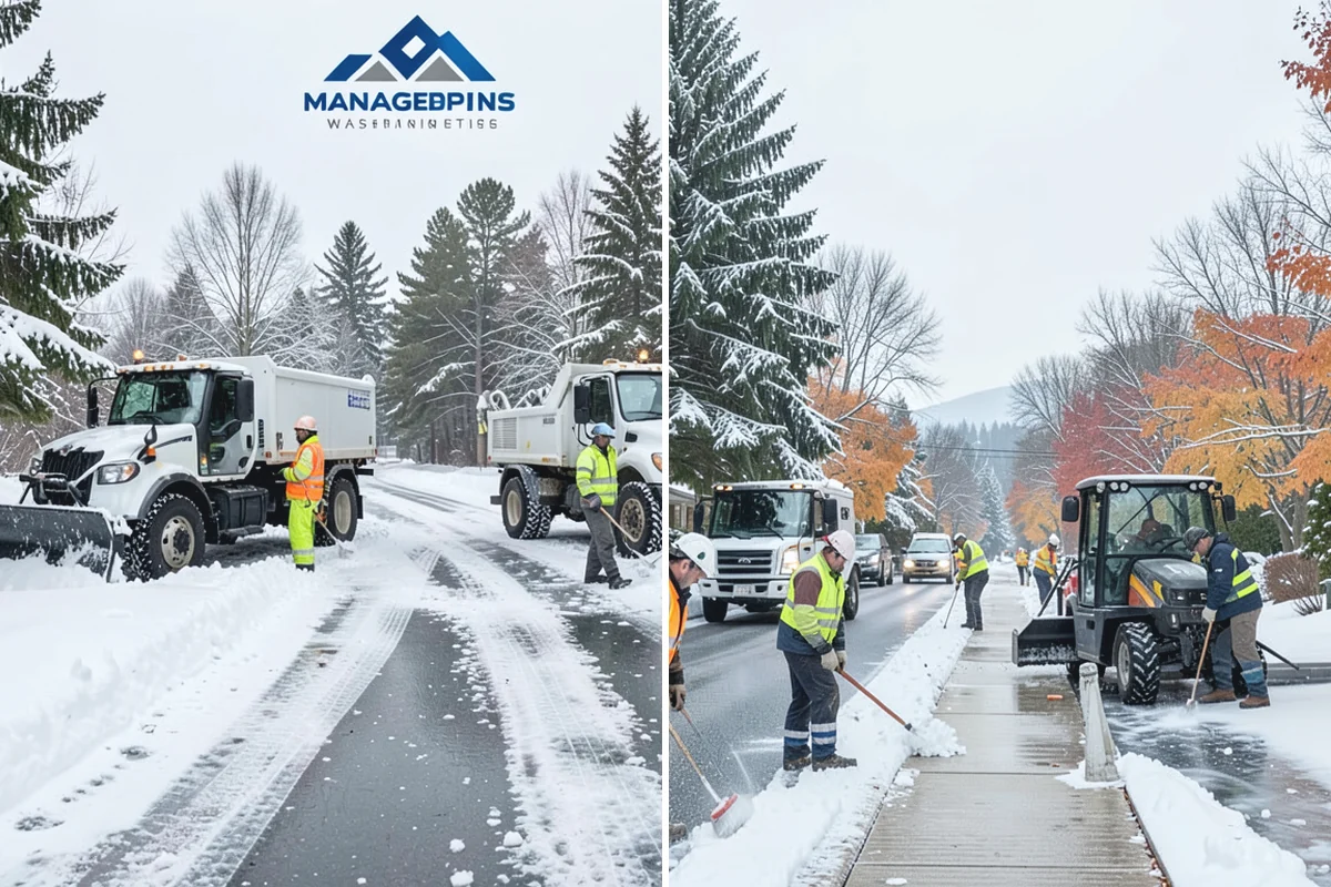 Car Dealership Sidewalk Clearing in Wilkeson, Pierce County, WA - Clear the showroom entrance and customer walk before opening