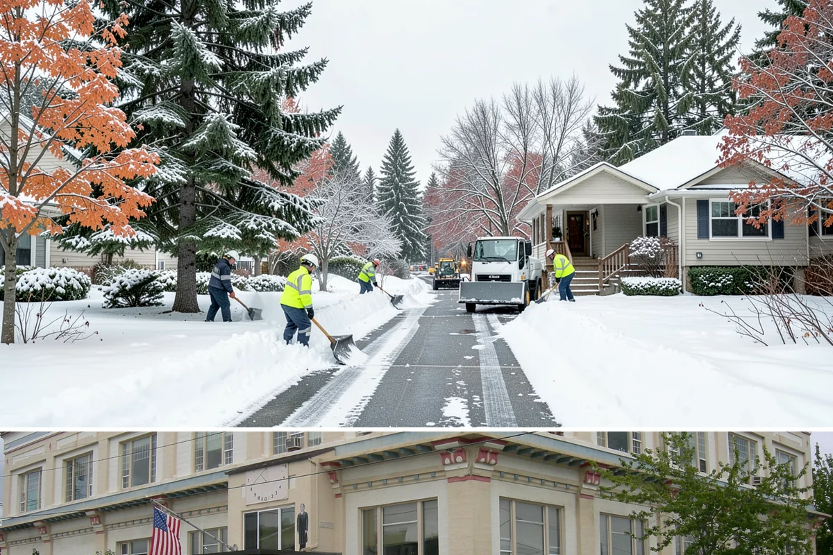 Car Dealership Snow Plowing in Anacortes, Skagit County, WA - Set up service before winter so your inventory and showroom stay presentable and open.