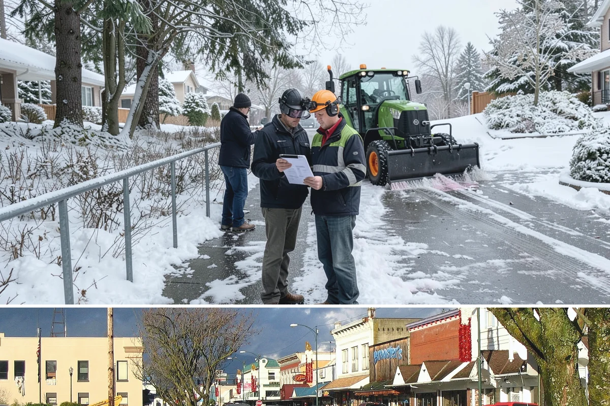 Car Dealership Snow Plowing in Arlington, Snohomish County, WA - Set up service before winter so your inventory and showroom stay presentable and open.