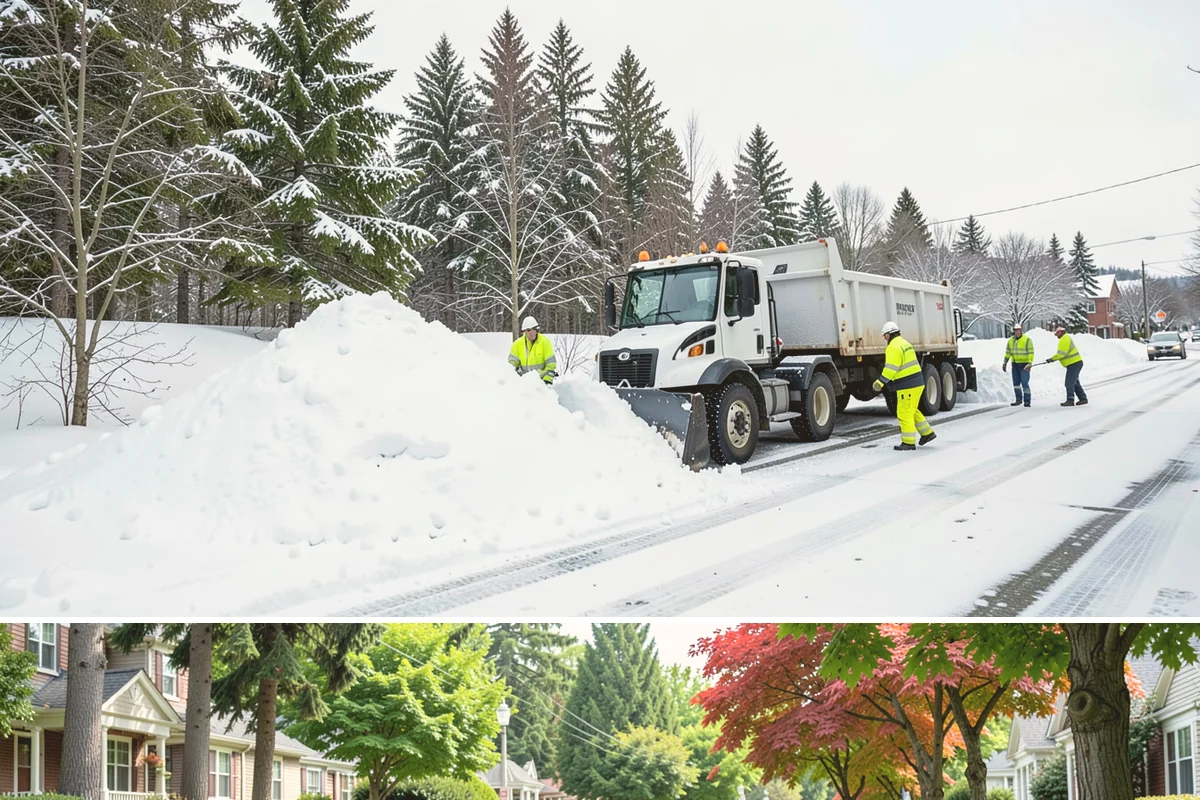 Car Dealership Snow Plowing in Beaux Arts Village, King County, WA - Set up service before winter so your inventory and showroom stay presentable and open.