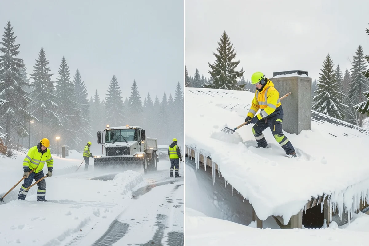 Car Dealership Snow Plowing in Brier, Snohomish County, WA - Map the display rows, customer lot, and service drive with management