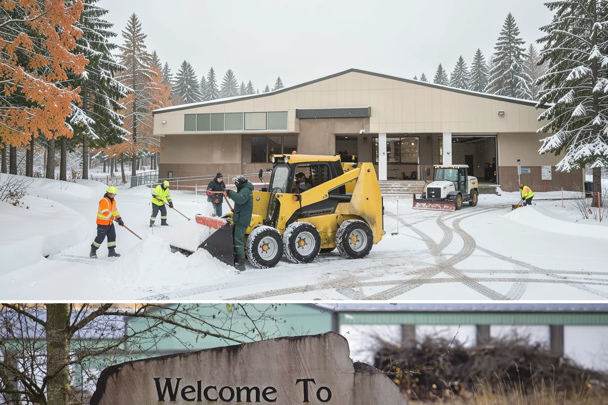 Car Dealership Snow Plowing in Buckley, Pierce County, WA - Set up service before winter so your inventory and showroom stay presentable and open.