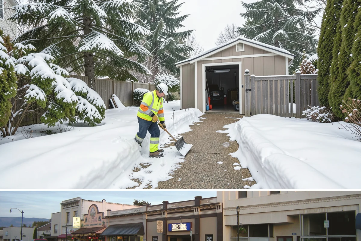 Car Dealership Snow Plowing in Burlington, Skagit County, WA - Set up service before winter so your inventory and showroom stay presentable and open.