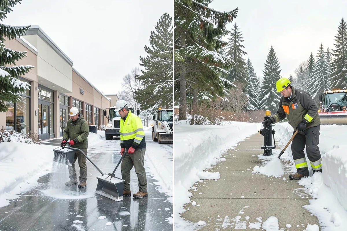 Car Dealership Snow Plowing in Carnation, King County, WA - Map the display rows, customer lot, and service drive with management