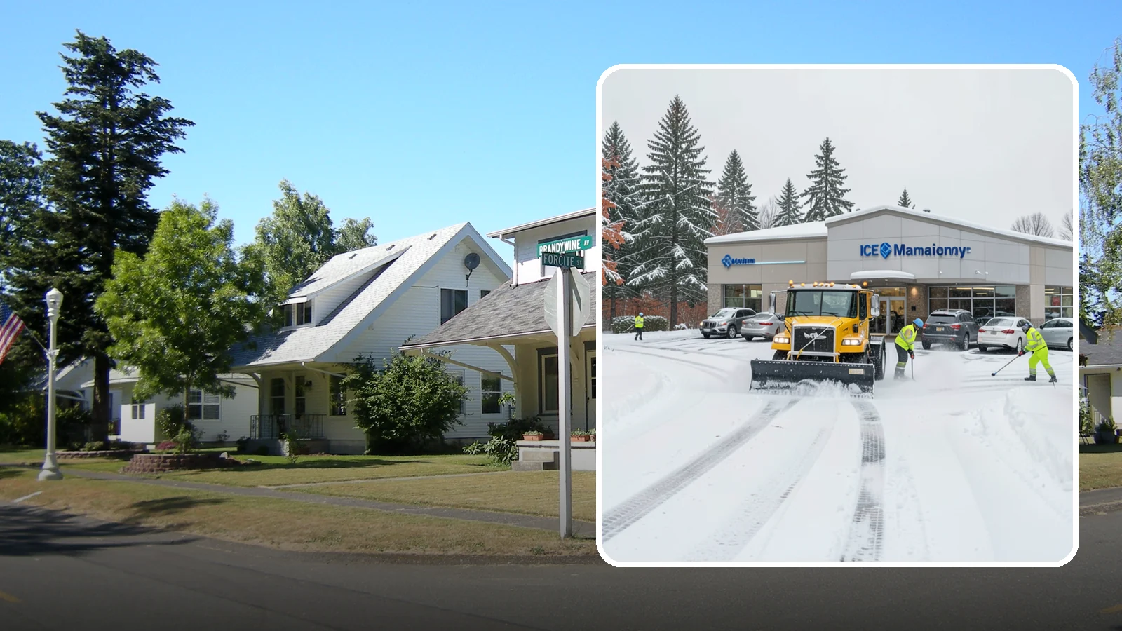 Car Dealership Snow Plowing in DuPont, Pierce County, WA - We plow dealership lots, showroom entrances, and service drives while working carefully around your inventory.